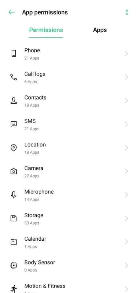 checking app permissions on android