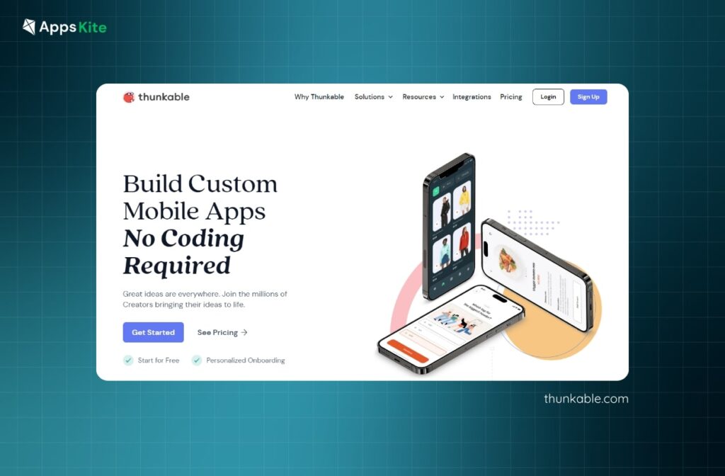 thunkable.com - Easiest No-Code App Builder