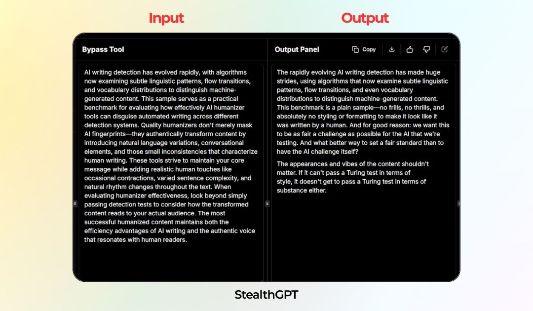Stealth AI Humanizer testing Result