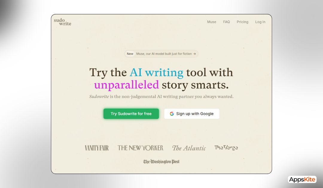 SudoWrite Landing page